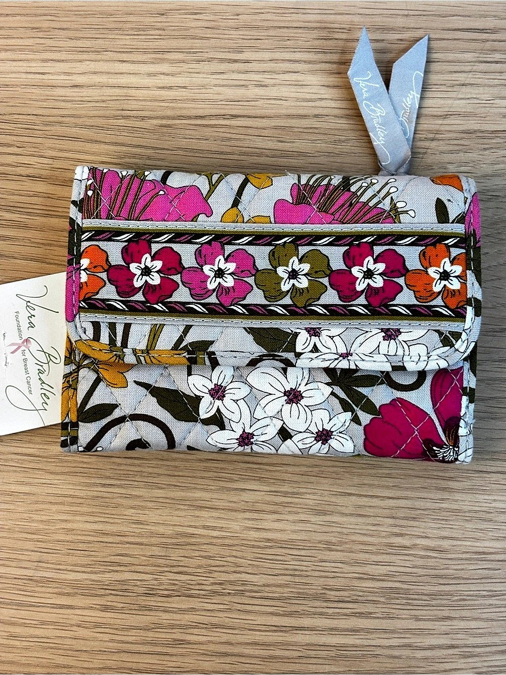 Vera Bradley Euro Wallet Retired "Tea Garden" pattern NWT - Picture 3 of 6